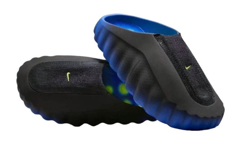 Nike Mind 001 Flyknit Slide Hyper Royal Black
