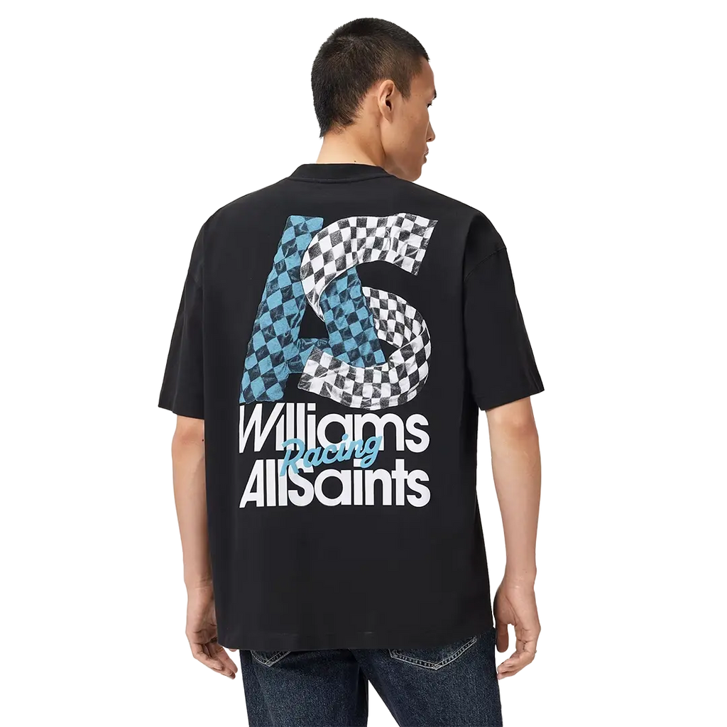 Williams X AllSaints Pole Crew Neck T-Shirt Washed Black