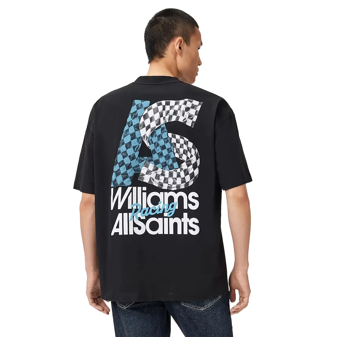 Williams X AllSaints Pole Crew Neck T-Shirt Washed Black