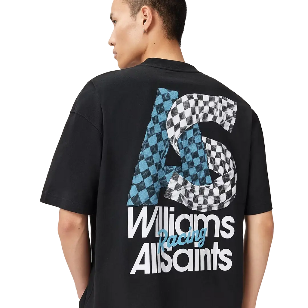 Williams X AllSaints Pole Crew Neck T-Shirt Washed Black