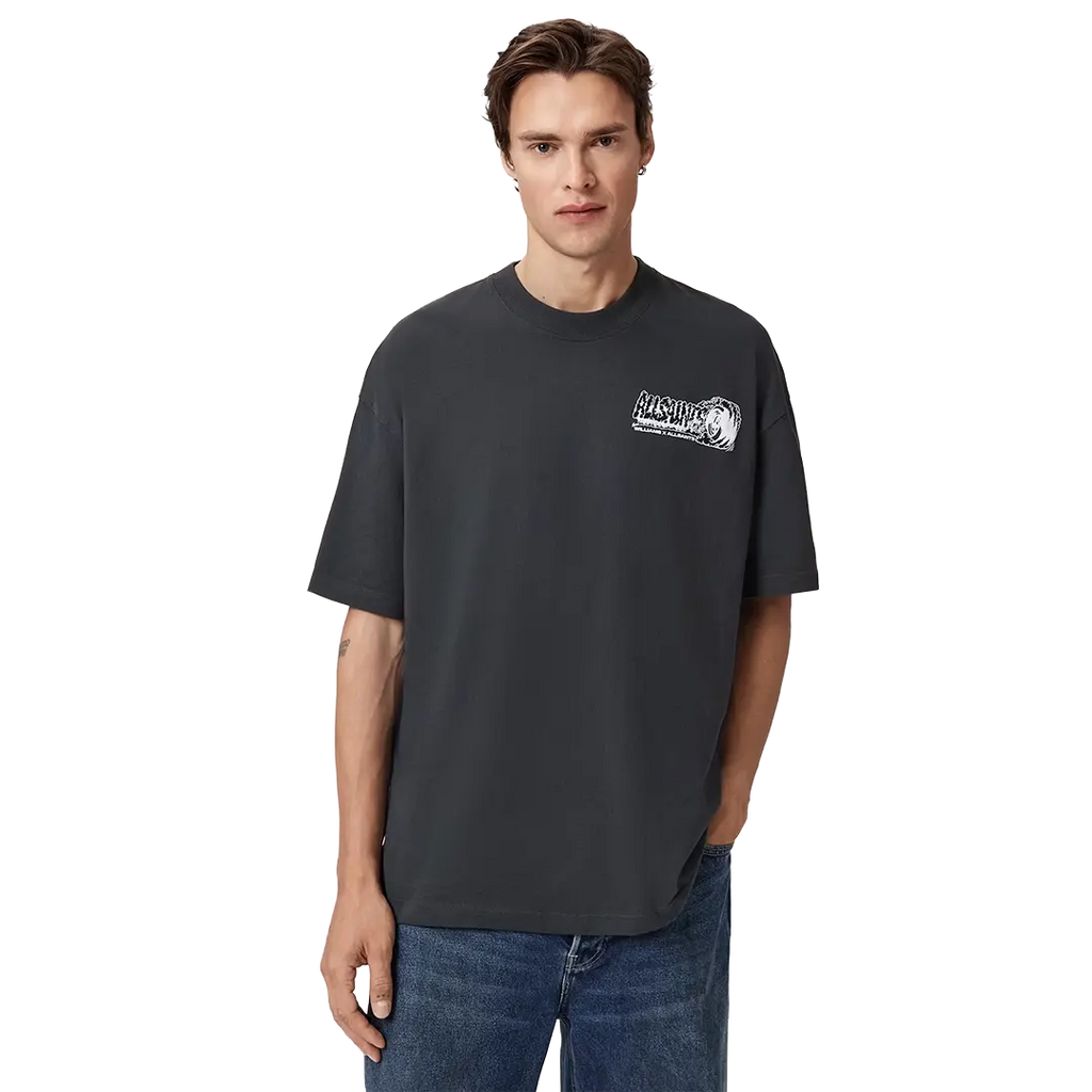 Williams X AllSaints Burnout Crew Neck T-Shirt Washed Black