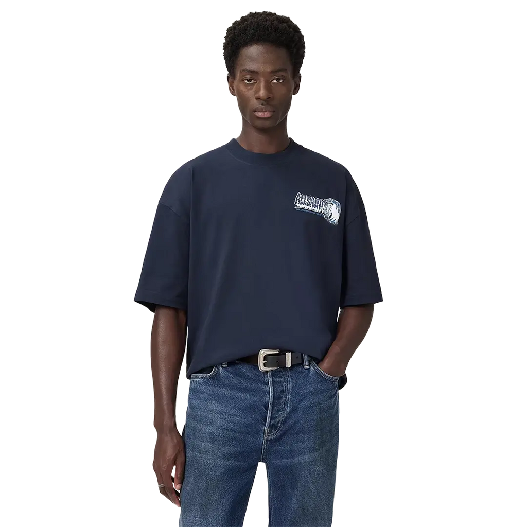 Williams X AllSaints Burnout Crew Neck T-Shirt Williams Blue