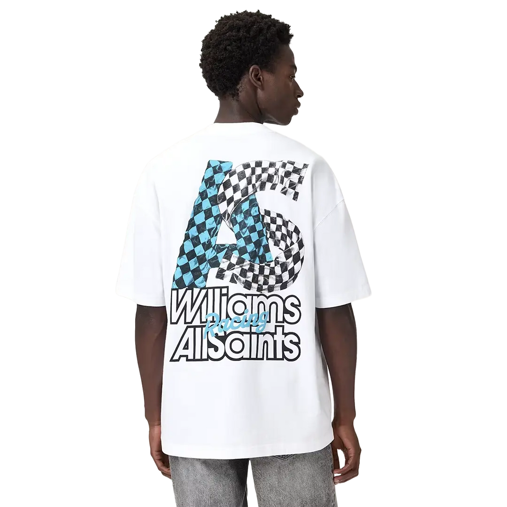 Williams X AllSaints Pole Crew Neck T-Shirt Ashen White
