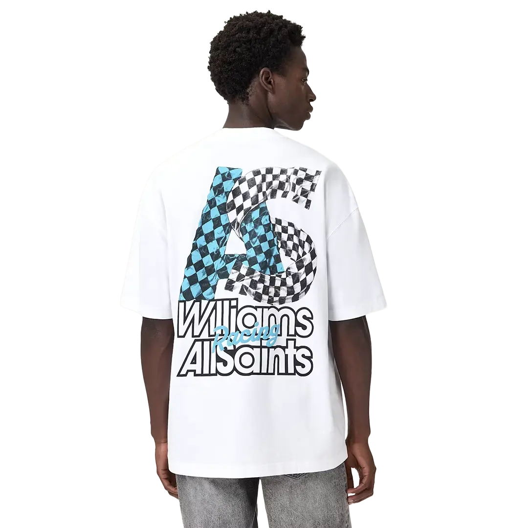 Williams X AllSaints Pole Crew Neck T-Shirt Ashen White