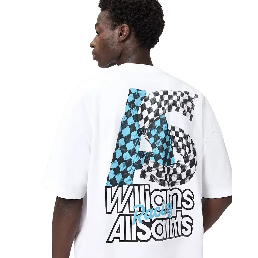 Williams X AllSaints Pole Crew Neck T-Shirt Ashen White