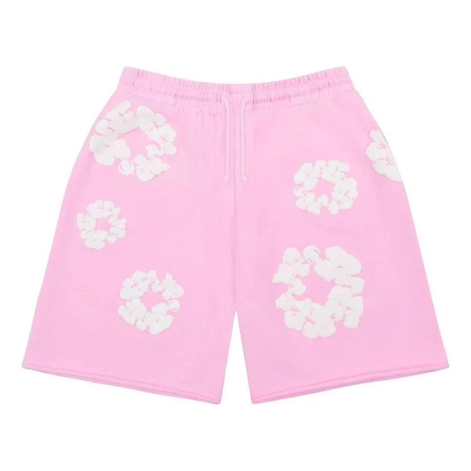 Denim Tears The Cotton Wreath Shorts Pink
