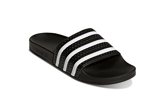 Adidas Adilette Slides Black White