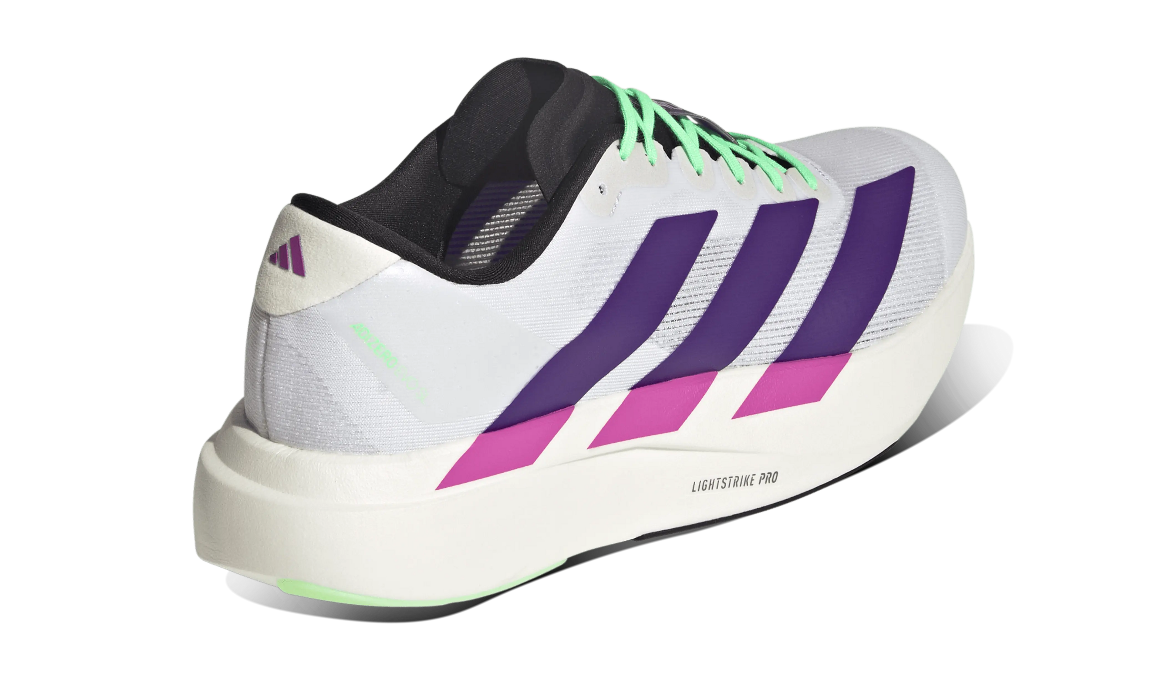 Adidas Adizero Evo SL White Purple Lime Burst