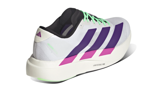 Adidas Adizero Evo SL White Purple Lime Burst