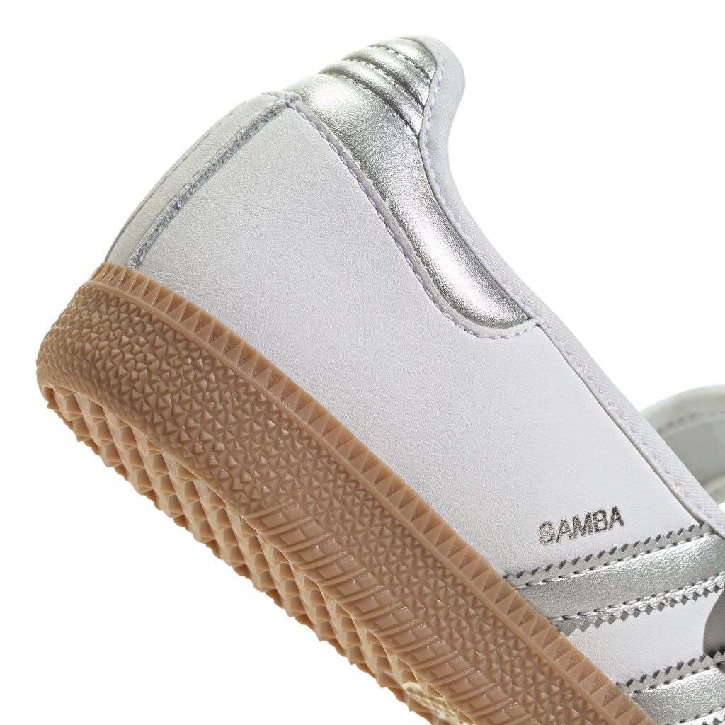 Adidas Mujer Samba Jane White Silver Metallic