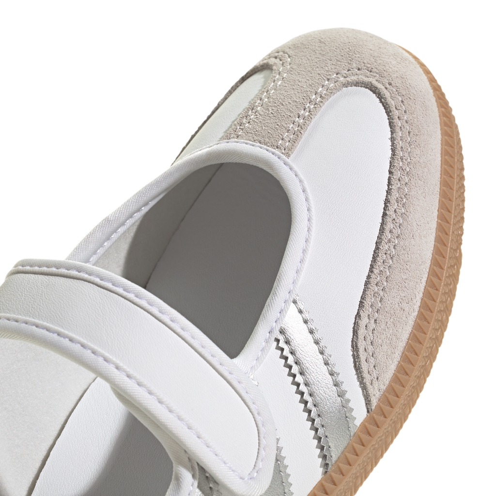 Adidas Mujer Samba Jane White Silver Metallic