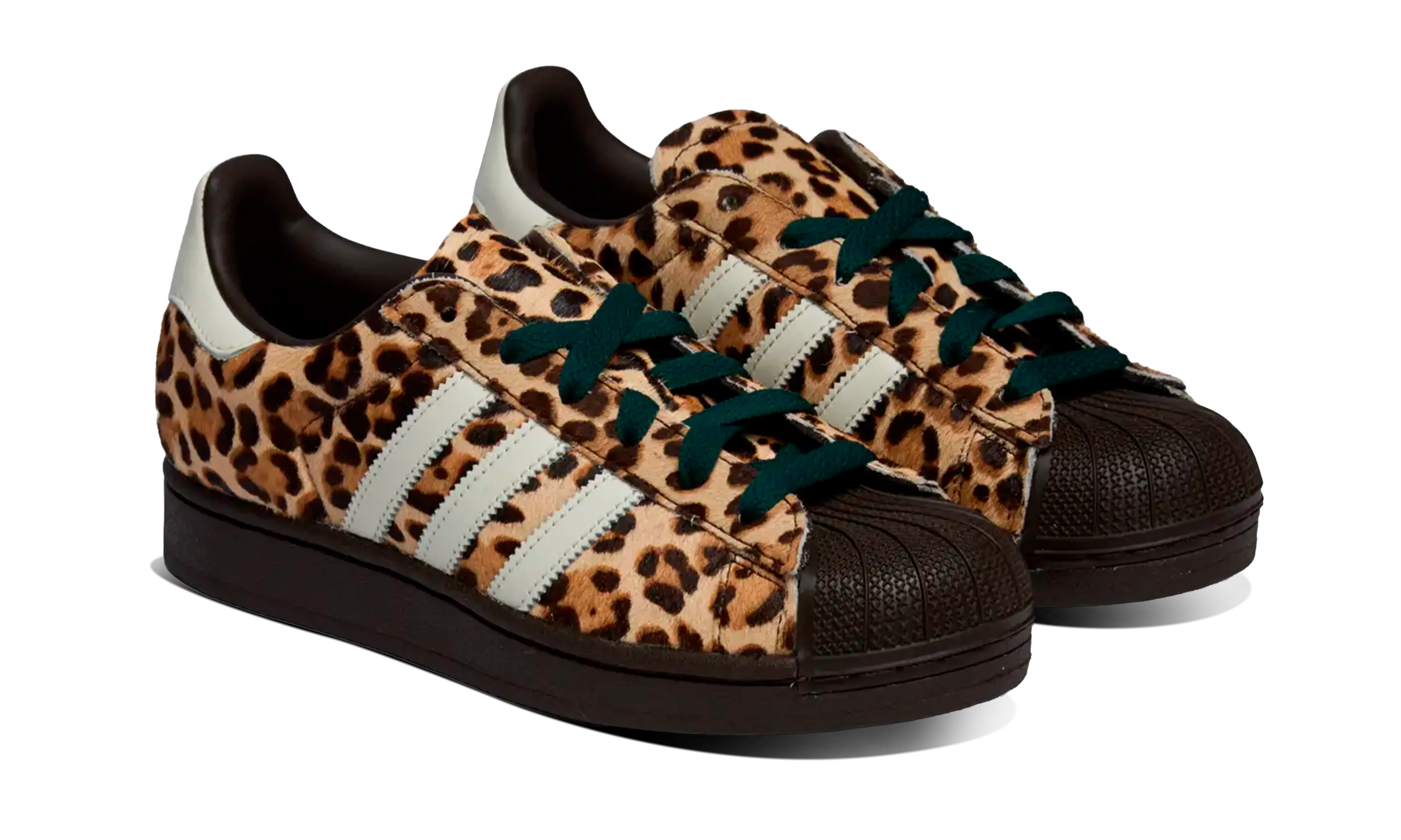 Adidas Mujer Superstar II Leopard Dark Brown Ivory