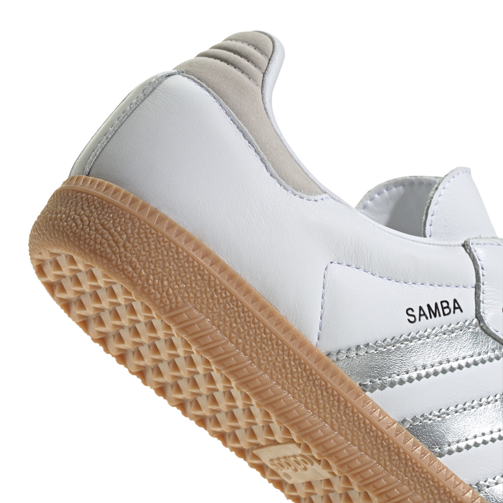Adidas Samba OG White Silver Metallic Grey