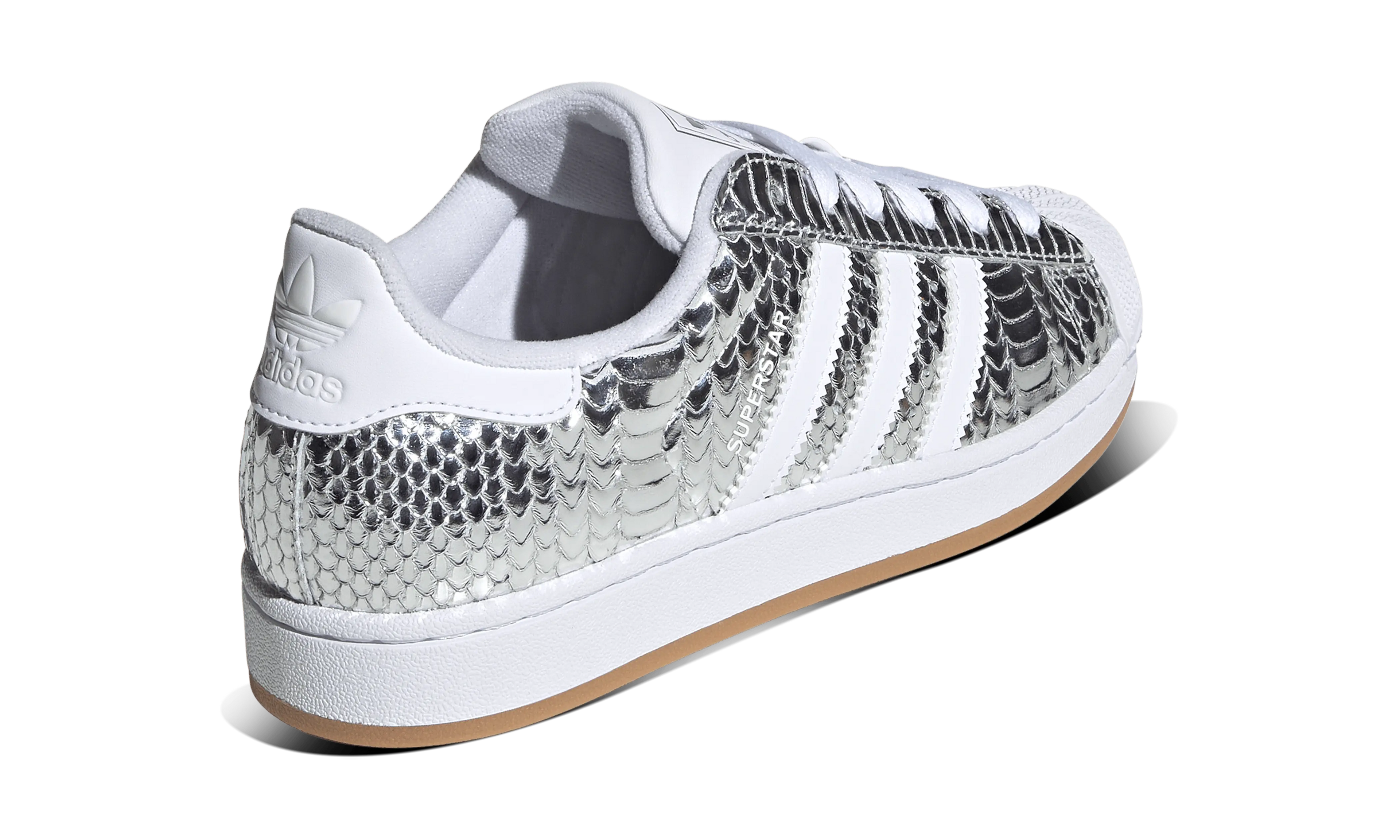 Adidas Superstar II Patent Snakeskin Silver Metallic