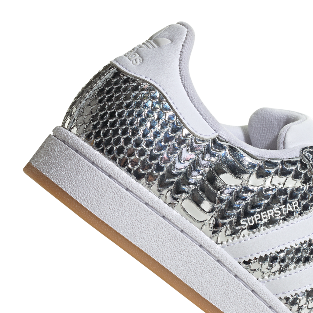 Adidas Superstar II Patent Snakeskin Silver Metallic
