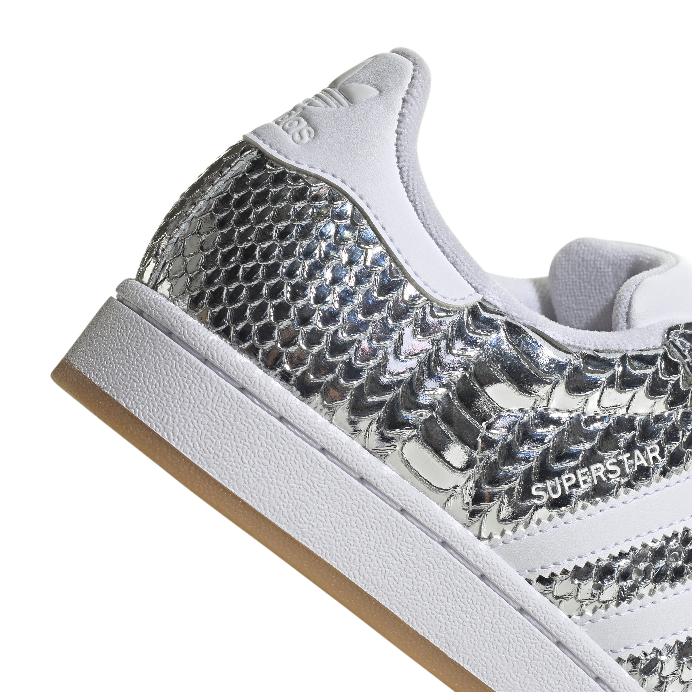 Adidas Superstar II Patent Snakeskin Silver Metallic