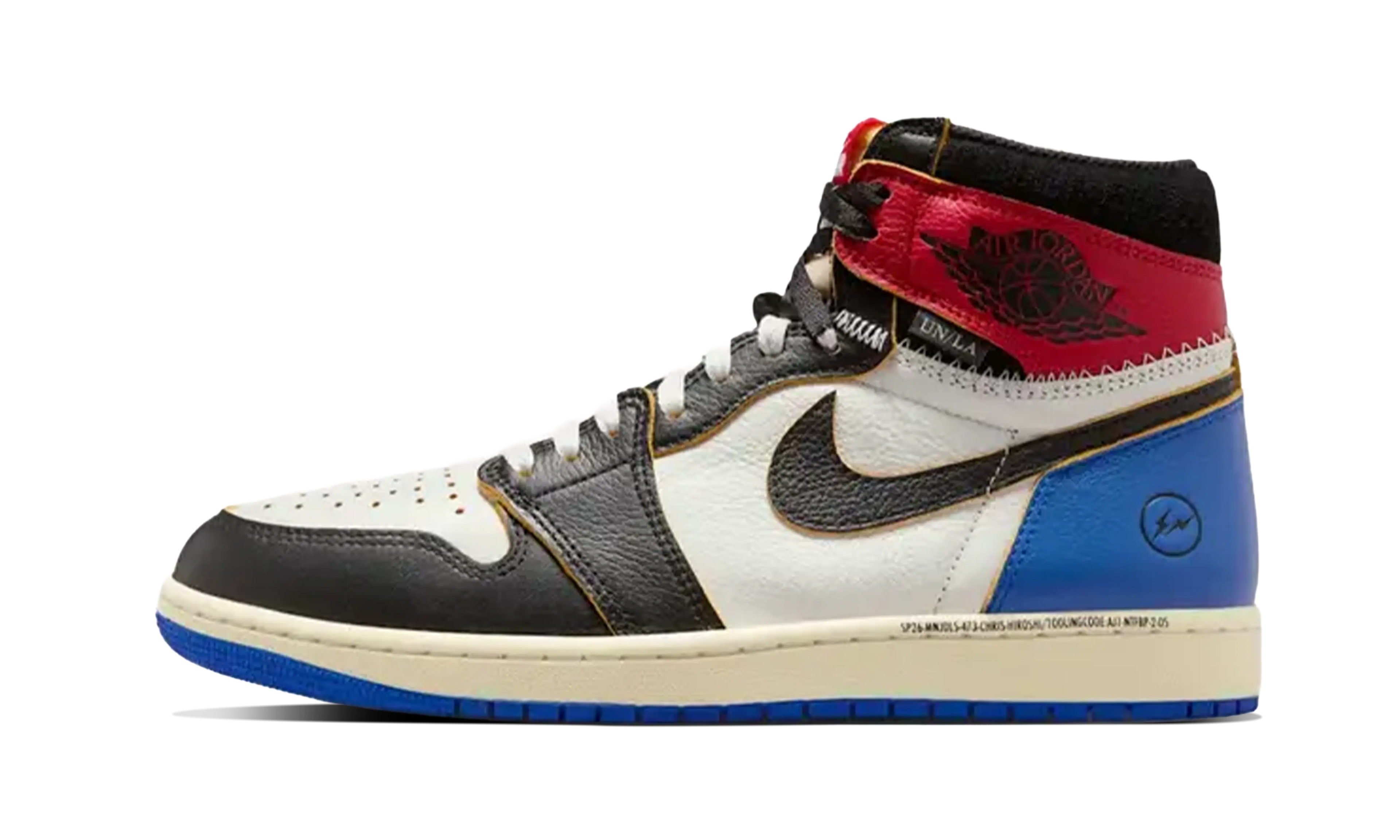 Air Jordan 1 Retro High OG SP Fragment x Union LA Varsity Red Sport Royal