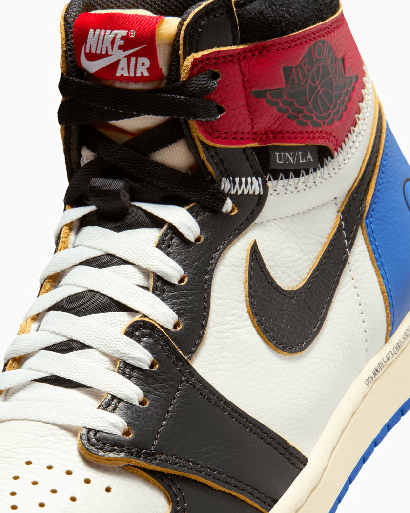 Air Jordan 1 Retro High OG SP Fragment x Union LA Varsity Red Sport Royal
