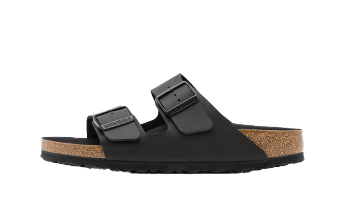 Birkenstock Arizona Birko Flor Black Foot Bed