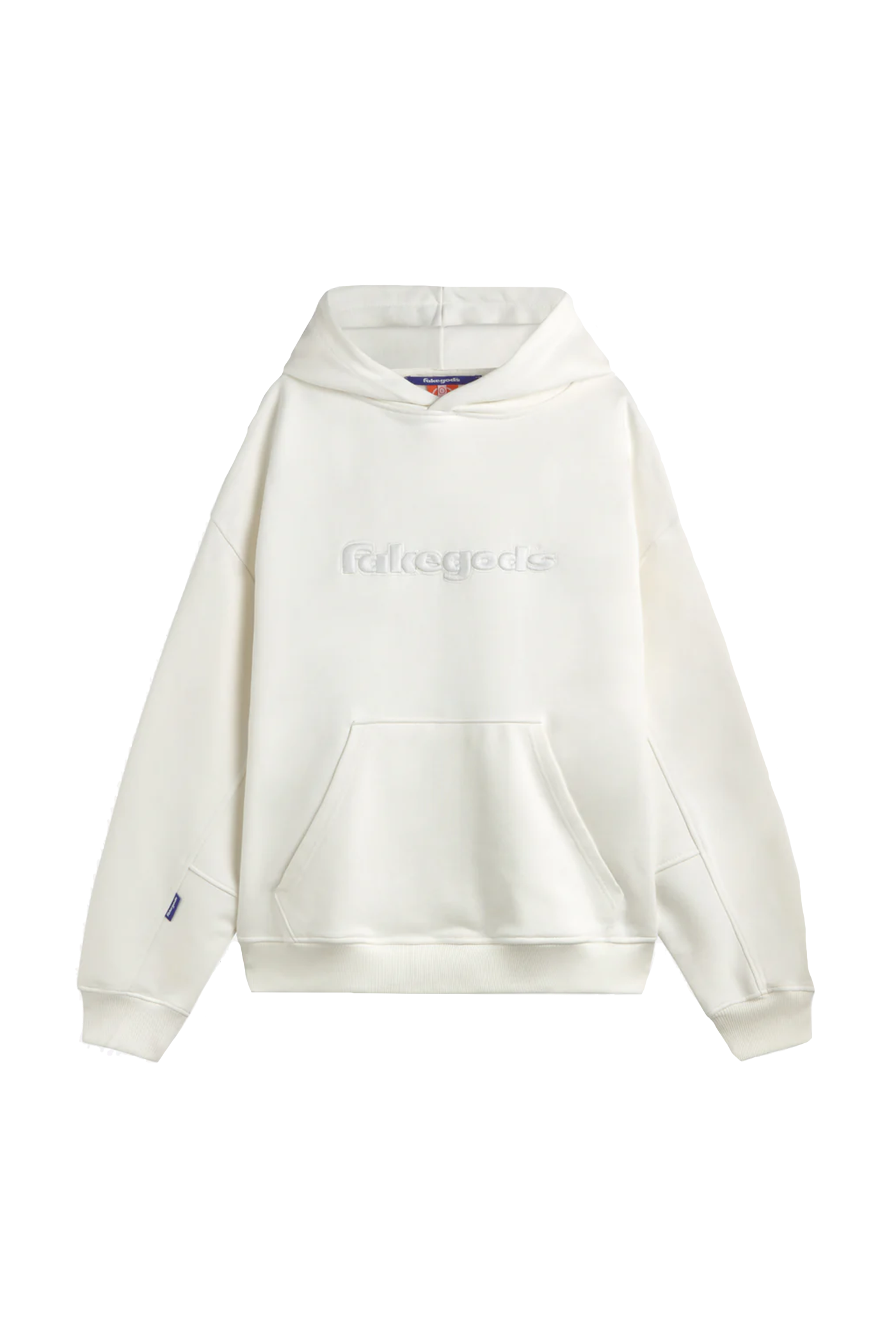 Fakegods Solid Logo Hoodie Cream