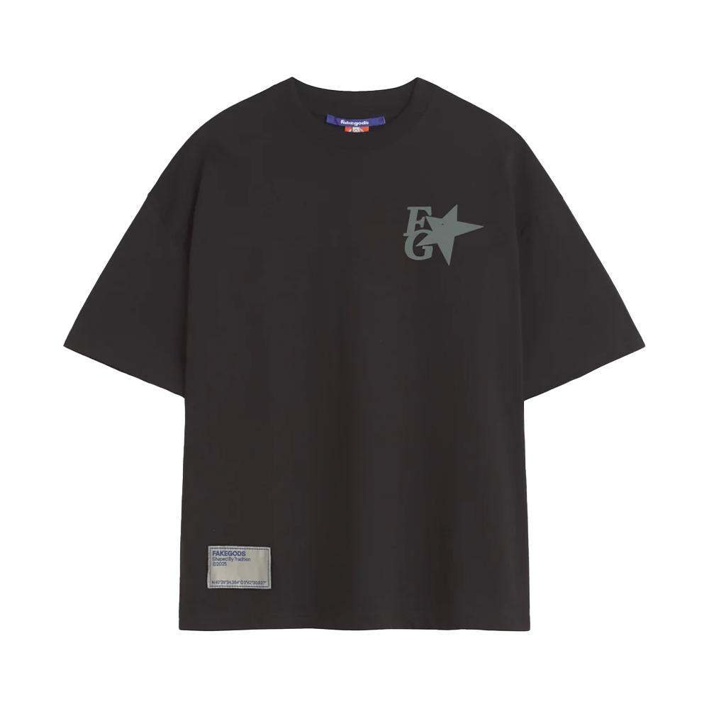 Fakegods Strar Boxy Tee Dark Grey
