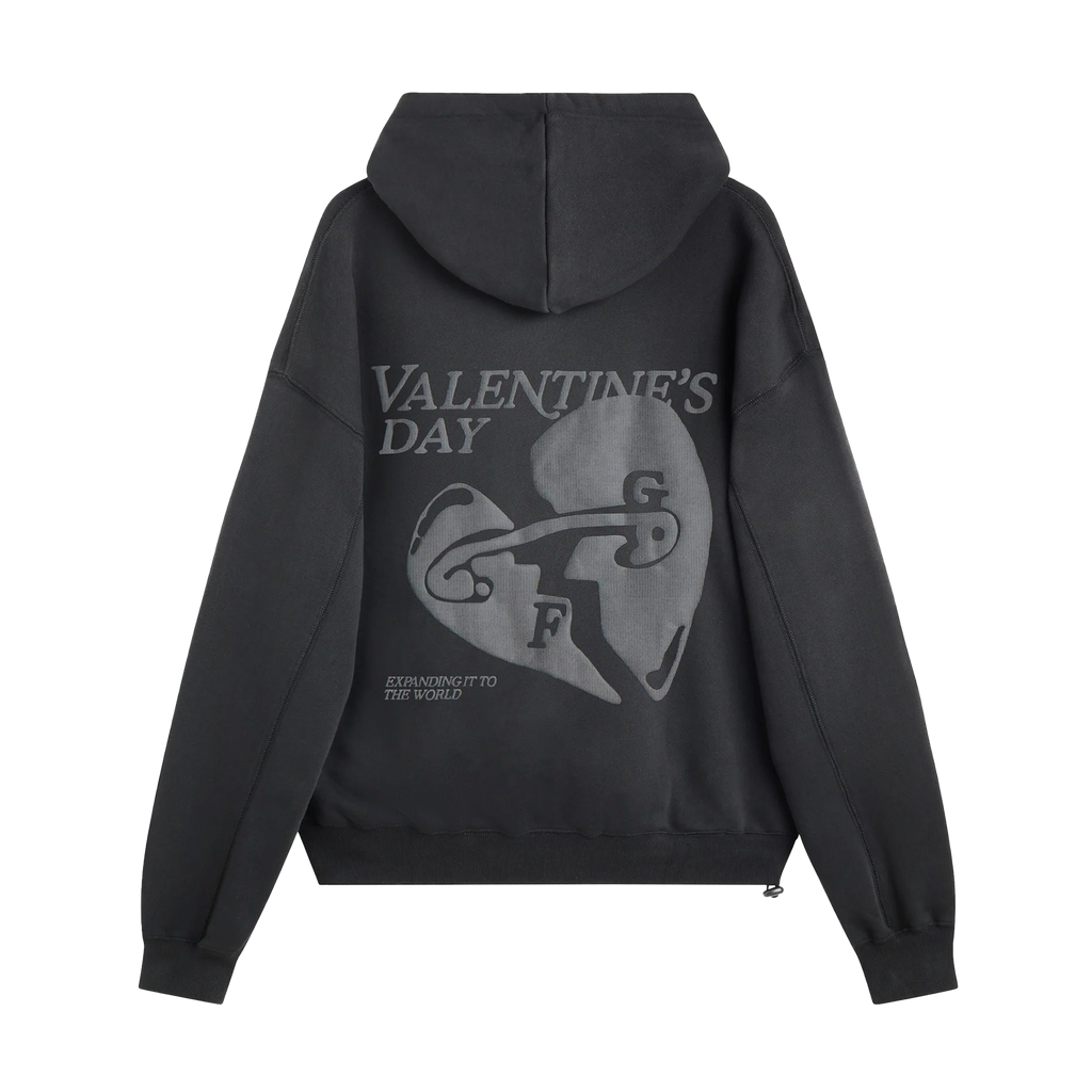 Fakegods Valentines Hoodie Dark Grey
