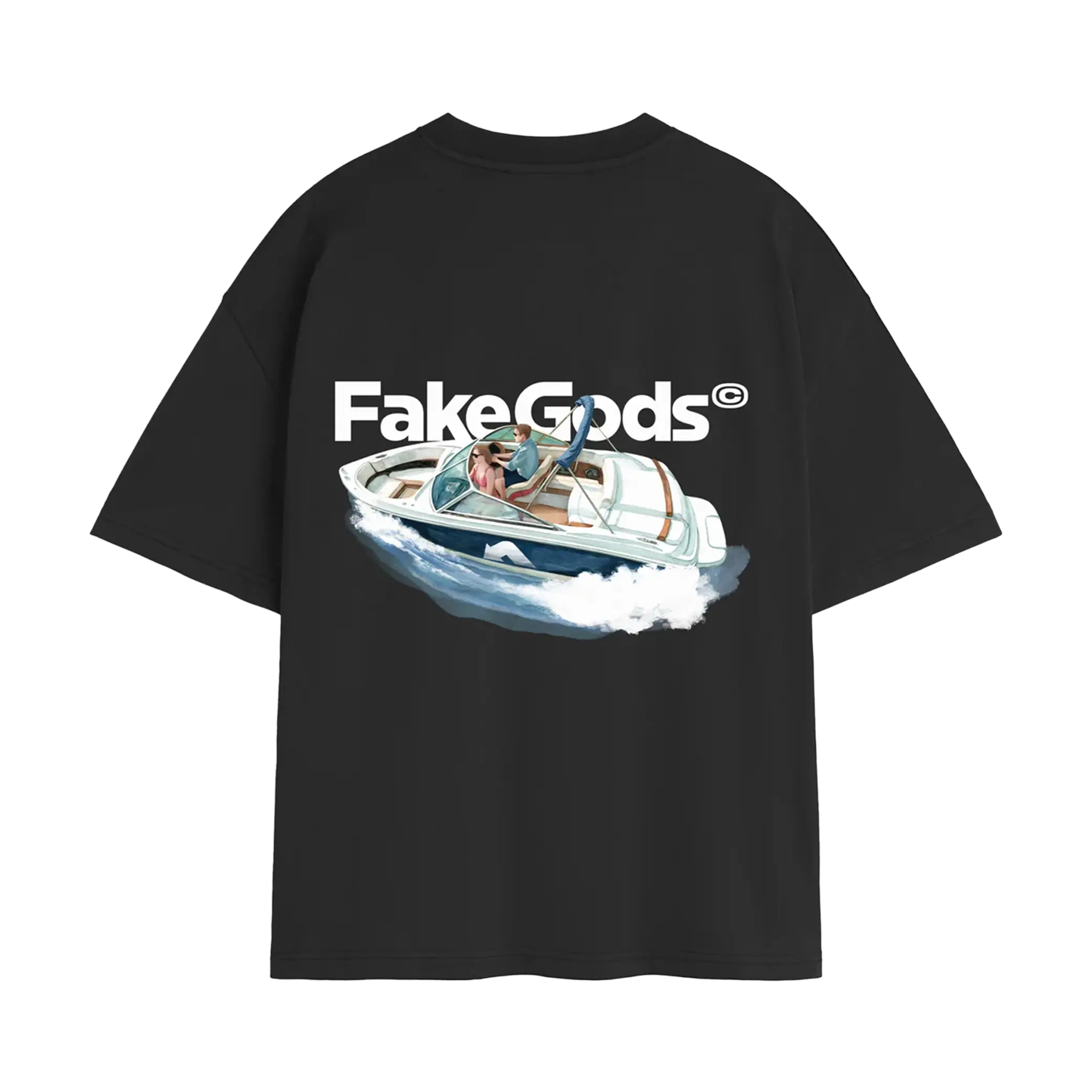Fakegods Yacht Tee Dark Grey