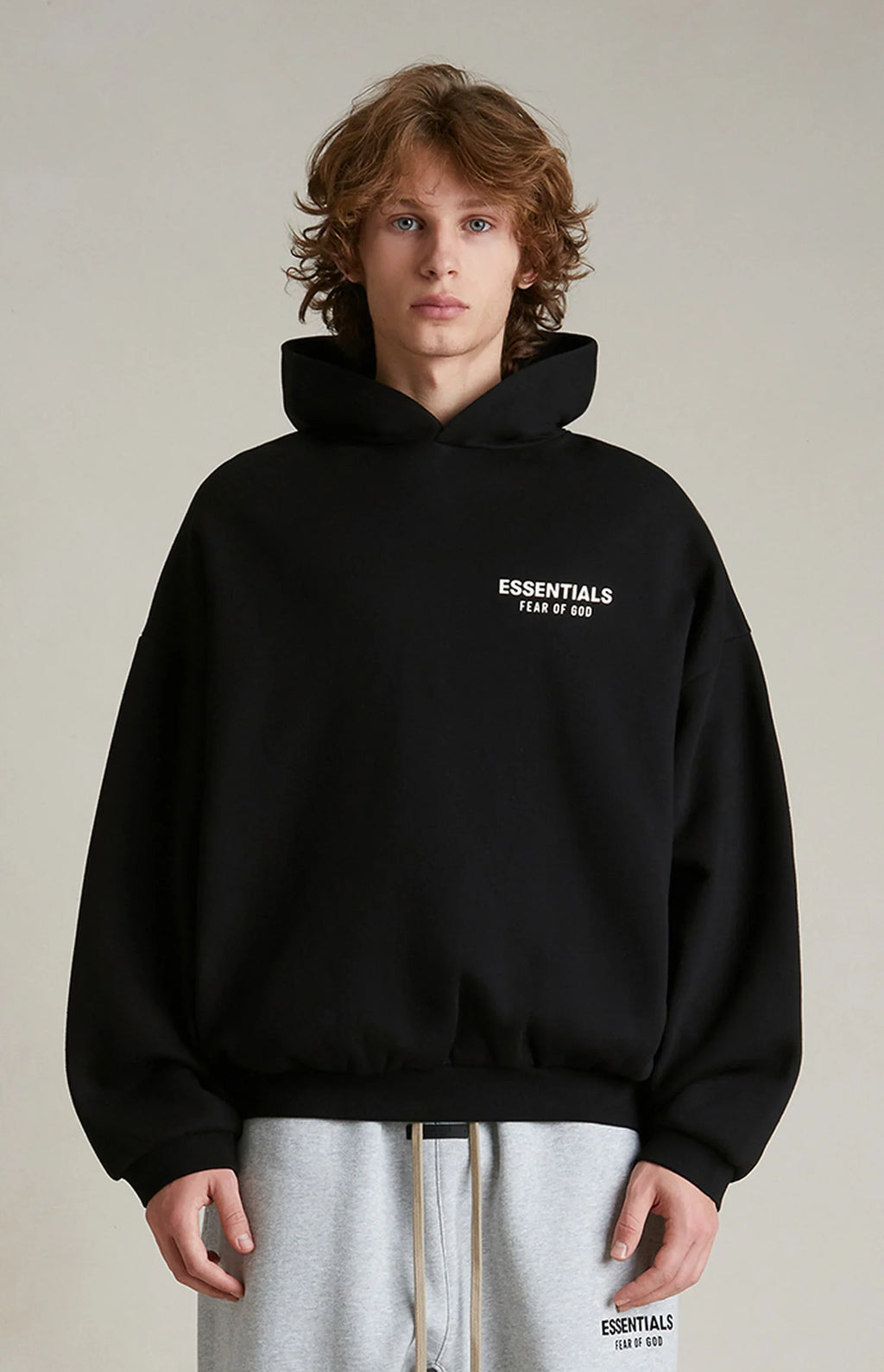 Fear Of God Essentials Hoodie Fleece Black