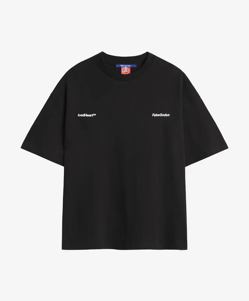 ICED HEART TEE BLACK