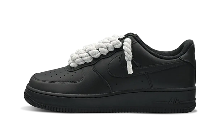 Nike Air Force 1 Rope Laces Black White