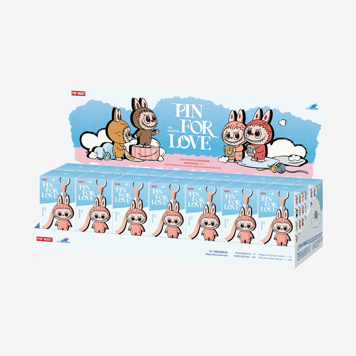 Pop Mart Labubu The Monsters Pin for Love Series (N-Z)