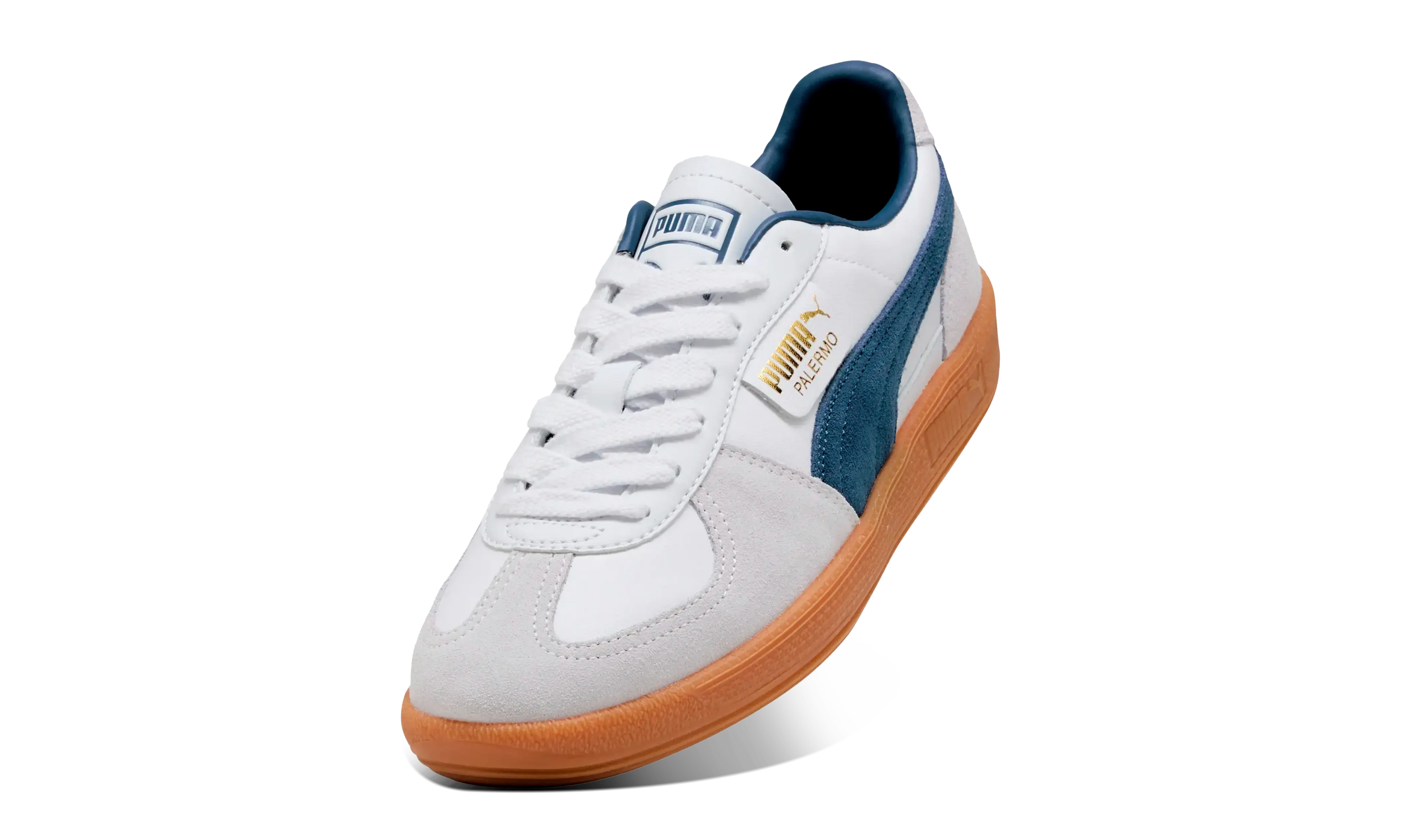 Puma Palermo Lth White Dark Indigo