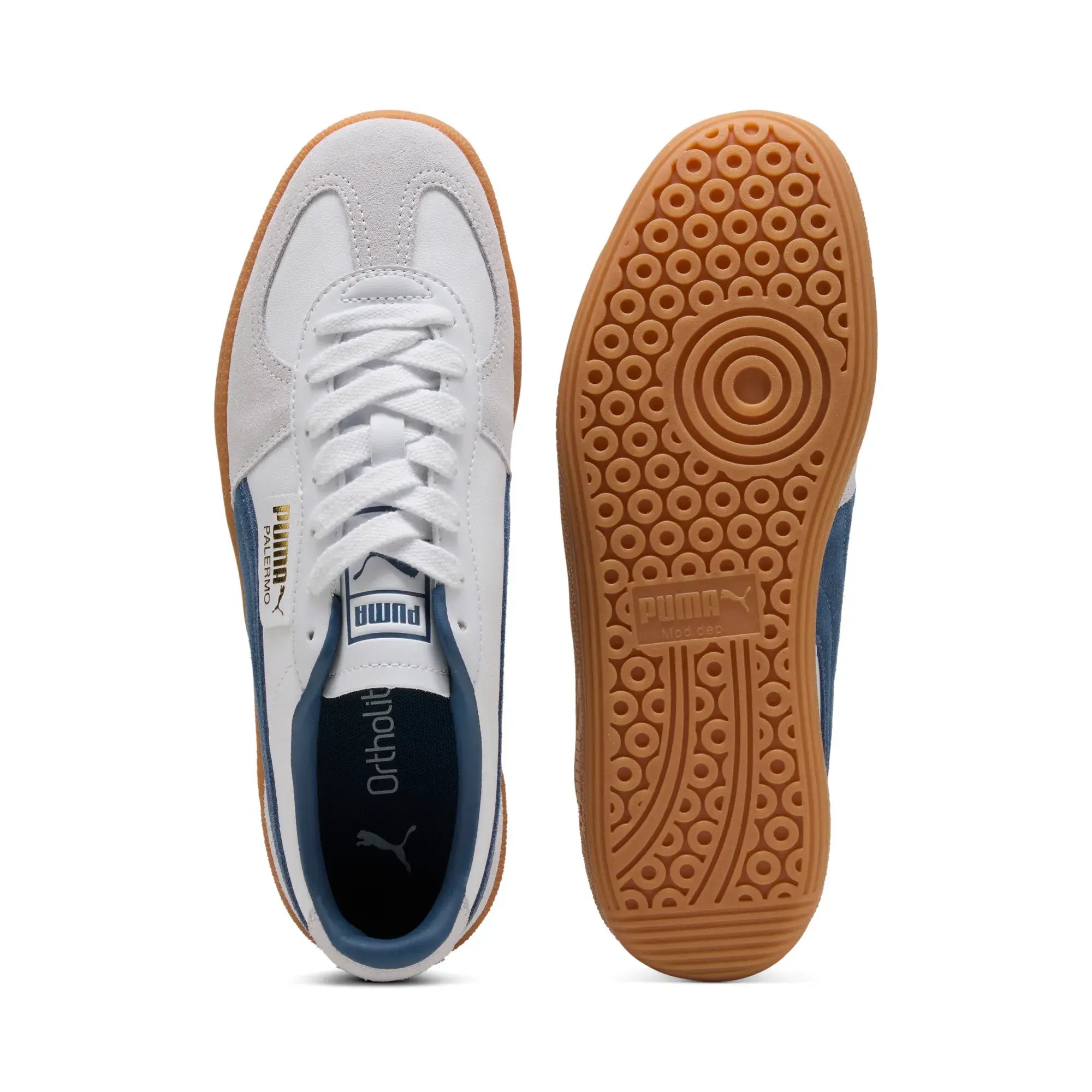 Puma Palermo Lth White Dark Indigo