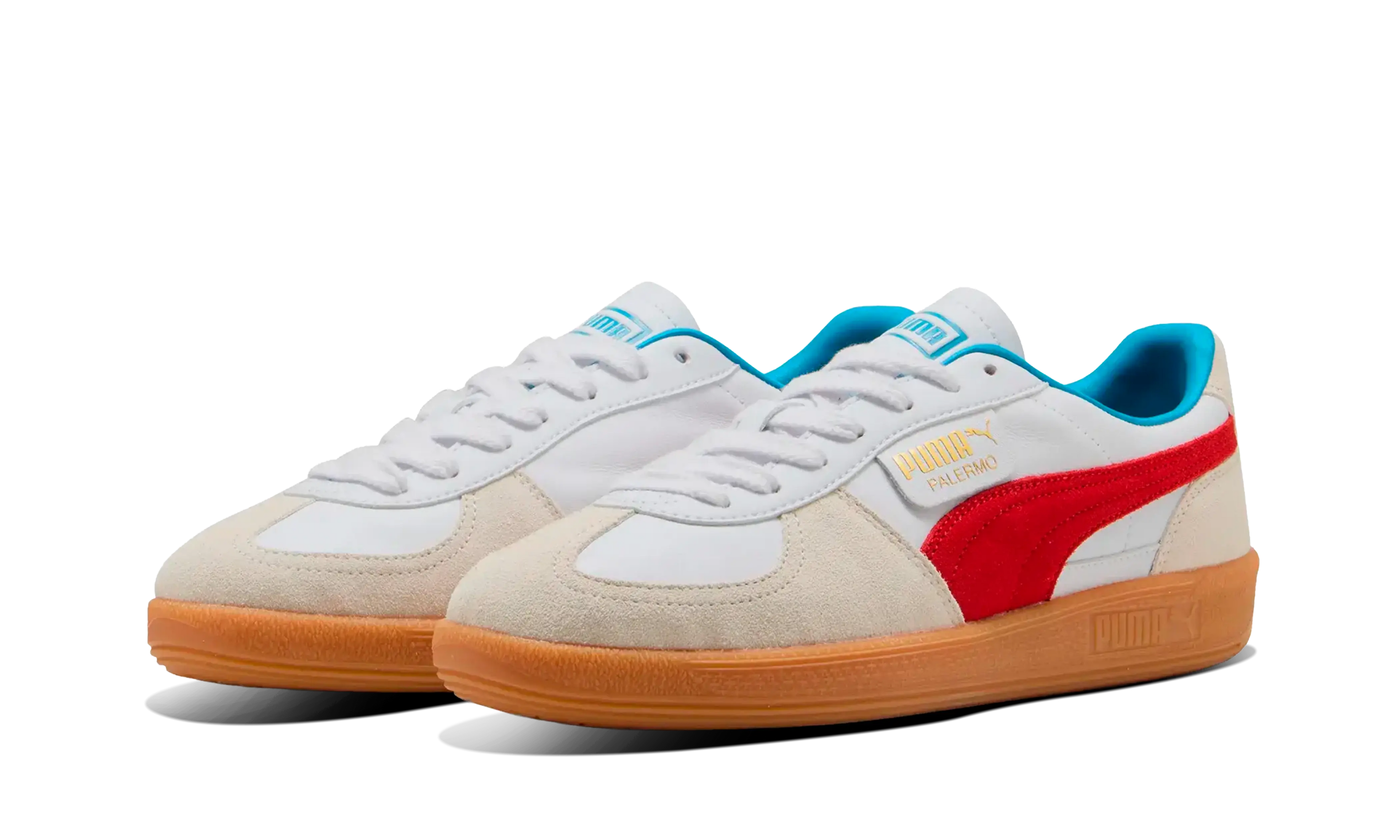 Puma Palermo Lth White For All Time Red