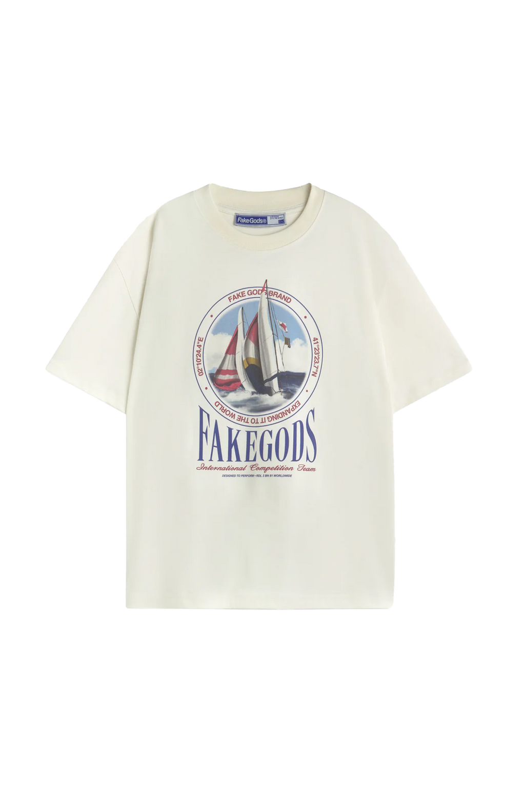 REGATTA RACE TEE CREAM