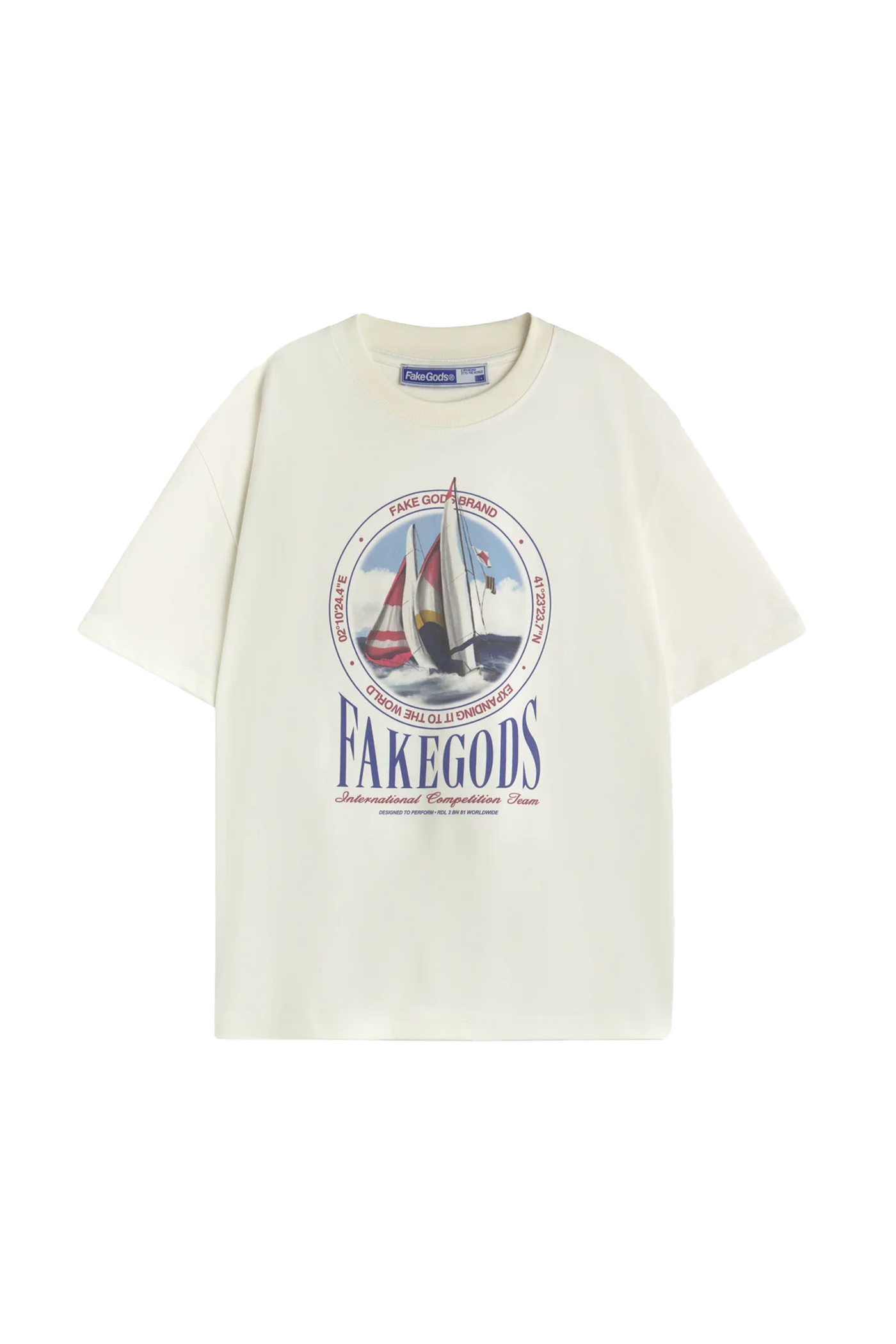 REGATTA RACE TEE CREAM