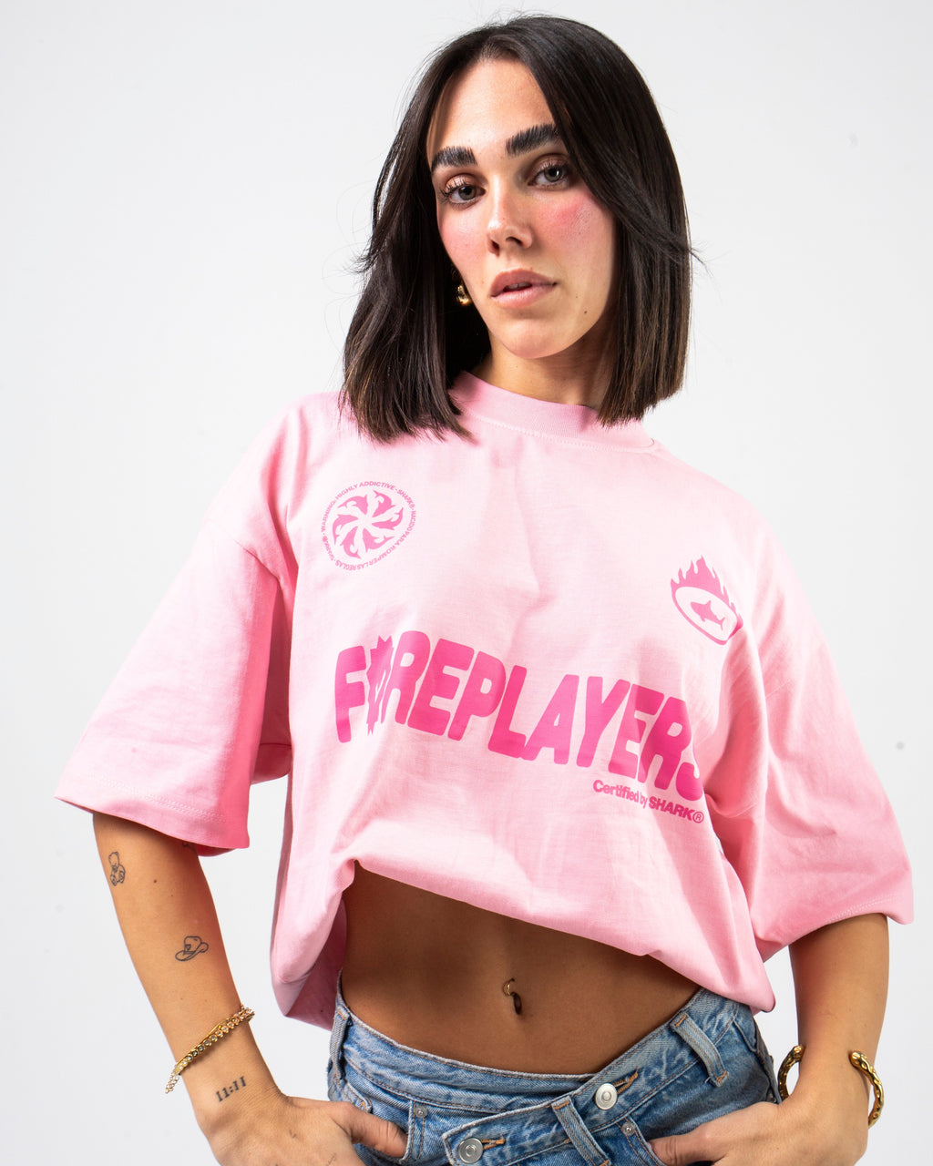 SHARK Foreplayers Pink Tee