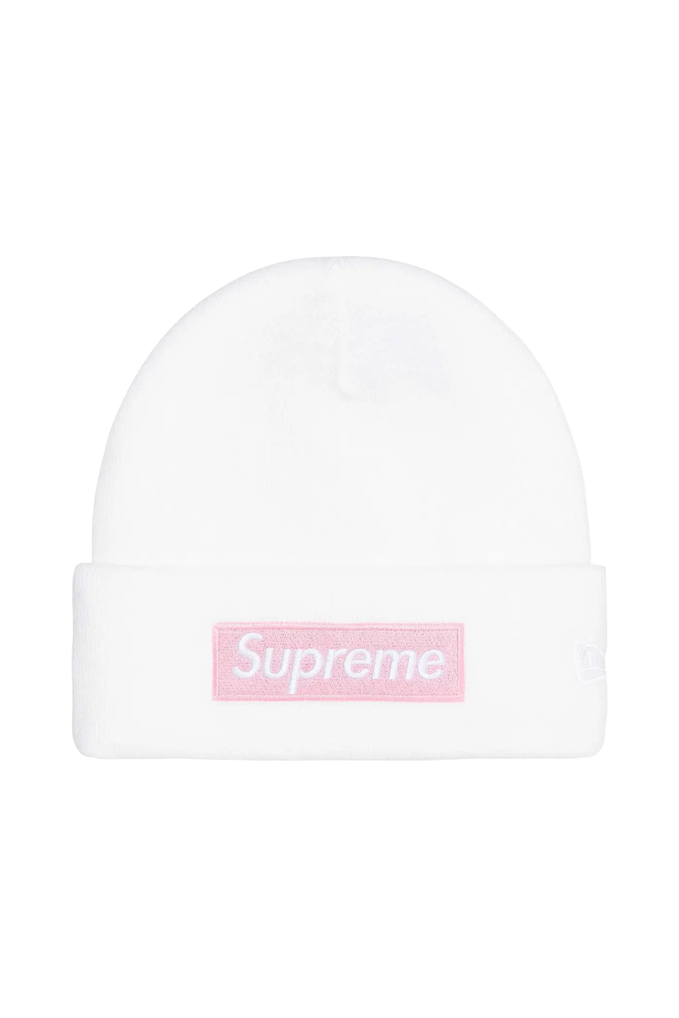Supreme New Era Box Logo Beanie White (FW25)