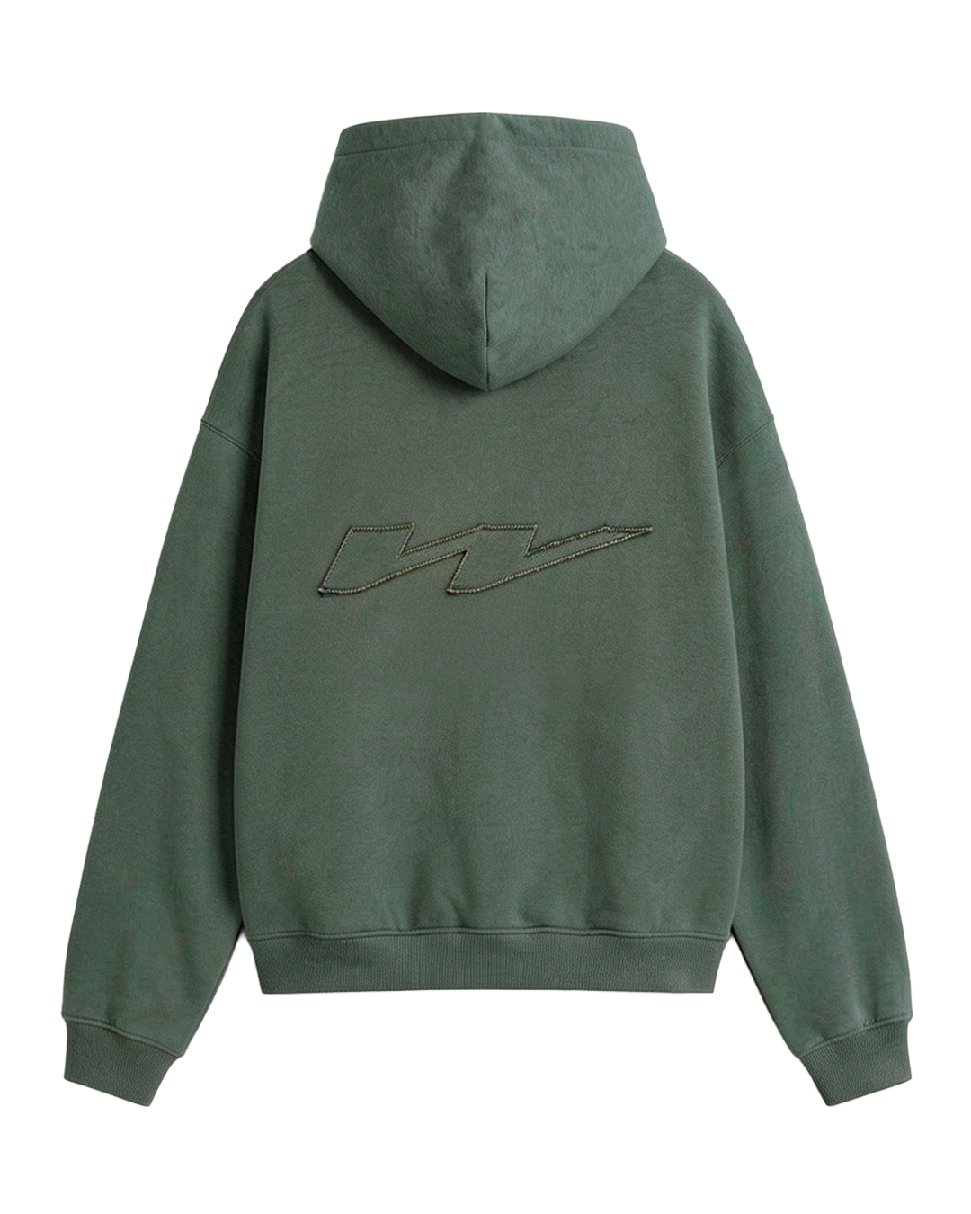 W Patch Hoodie Olive Green