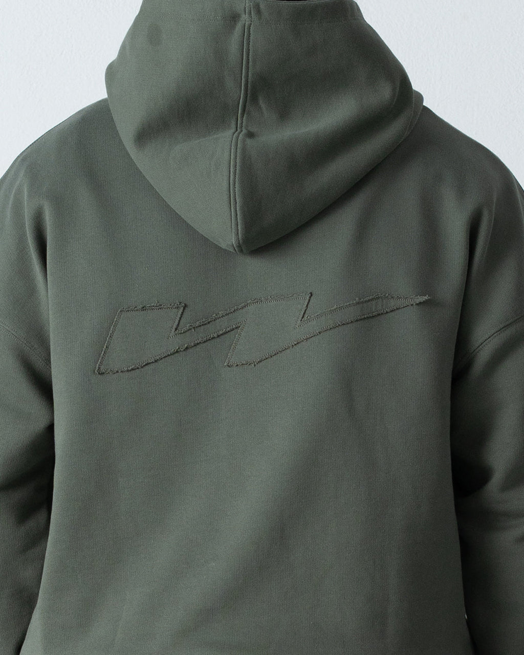 W Patch Hoodie Olive Green