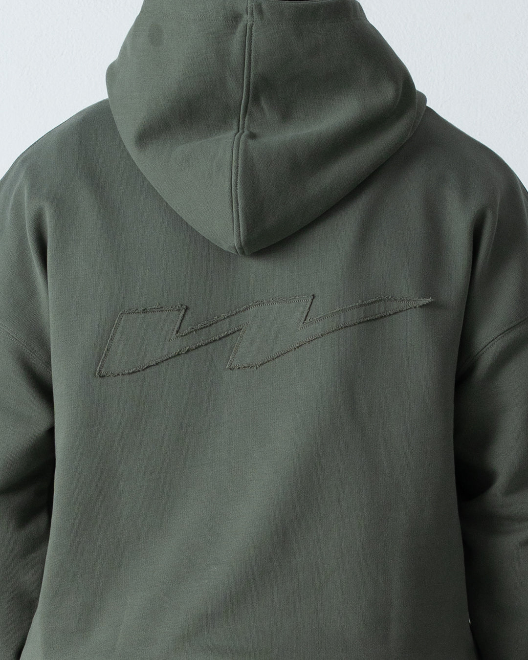 W Patch Hoodie Olive Green
