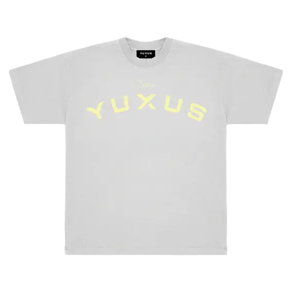 YUXUS ANVIL PATTERNS TEE GREY
