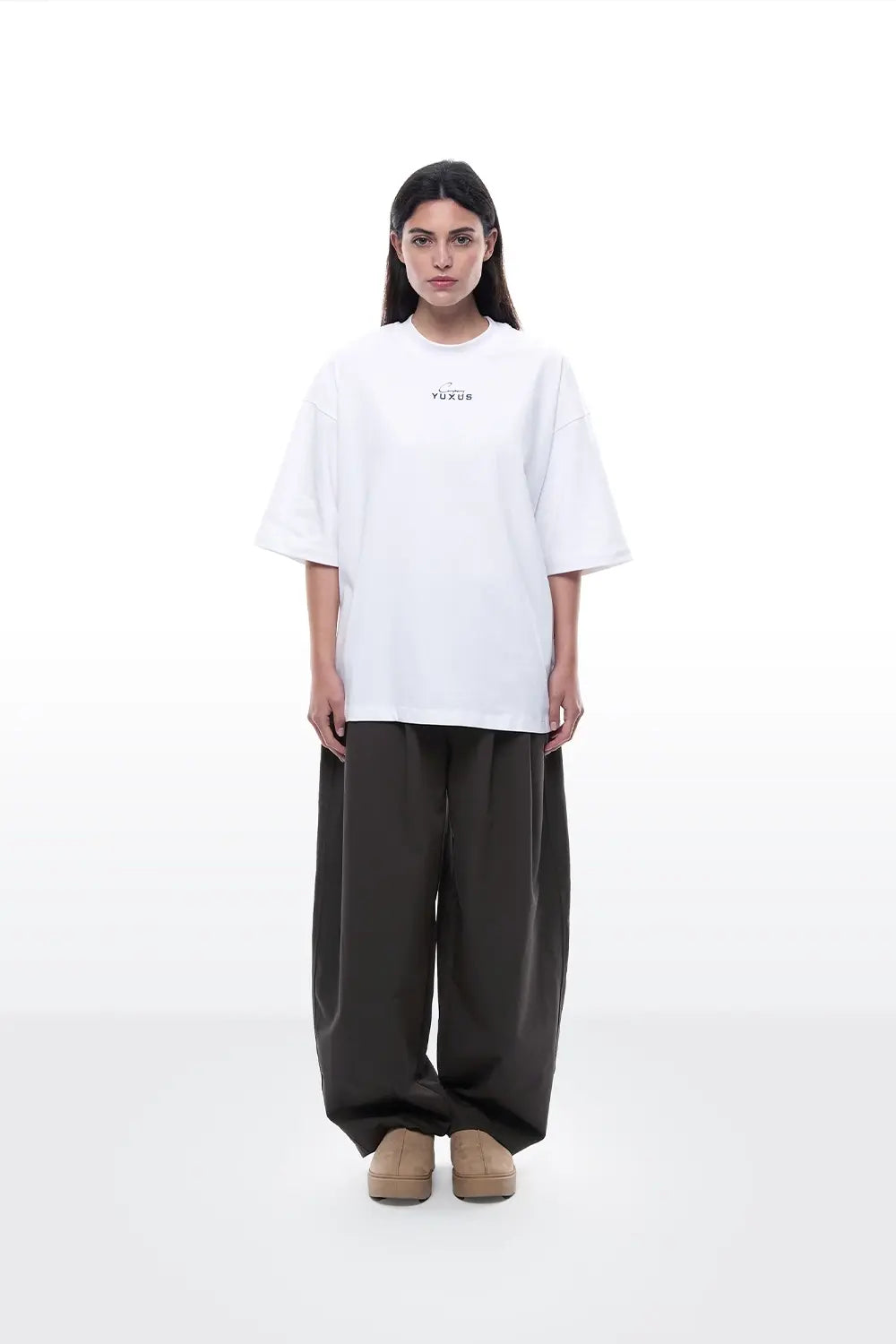 YUXUS PATTERNS TEE WHITE